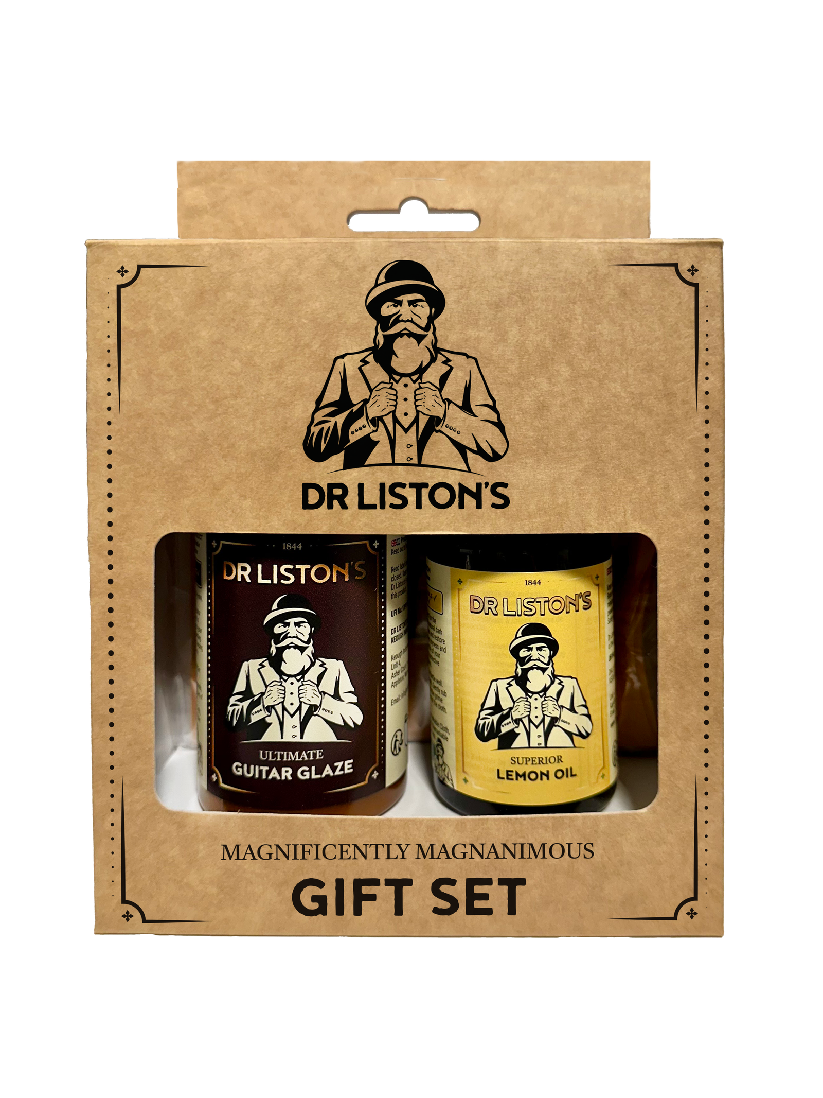 DR LISTON'S Gift Set / Guitar Glaze, Lemon Oil & Cloth