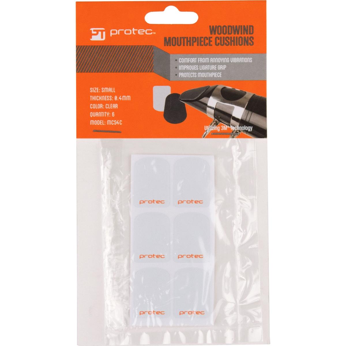 PROTEC Mouthpiece Cushion, 0.4mm, 6pc, Clear