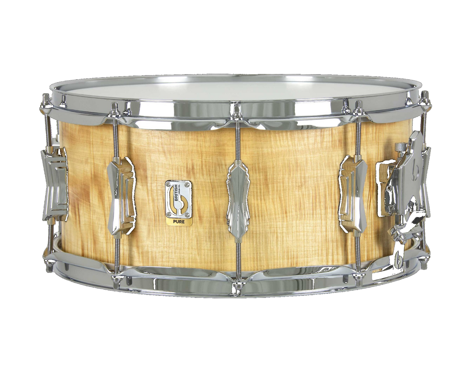 BDC PURE ULTRA Founders Reserve Flamed Satinwood Snare 14" x 6.5"