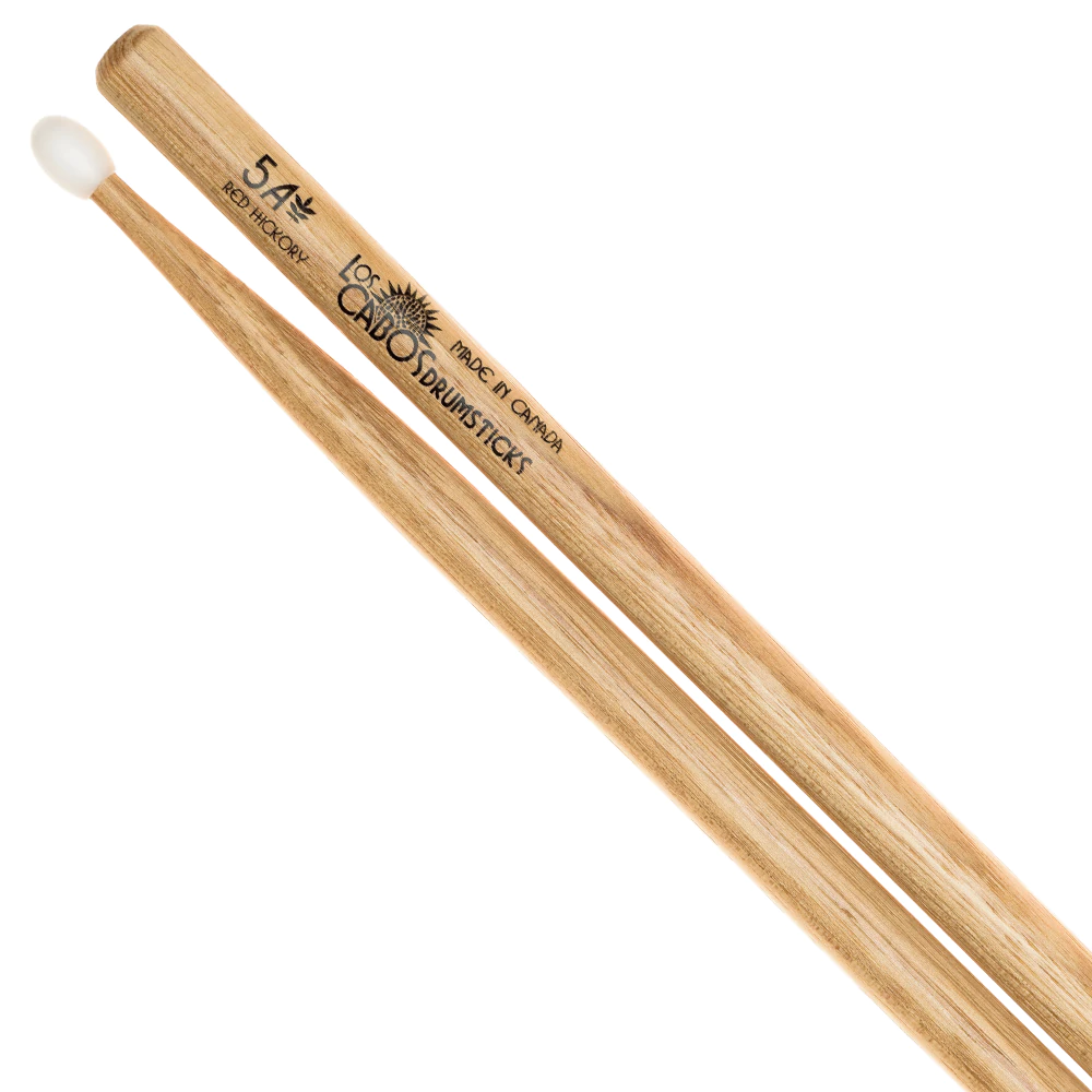 Los Cabos Red Hickory Drumsticks - Nylon Tip