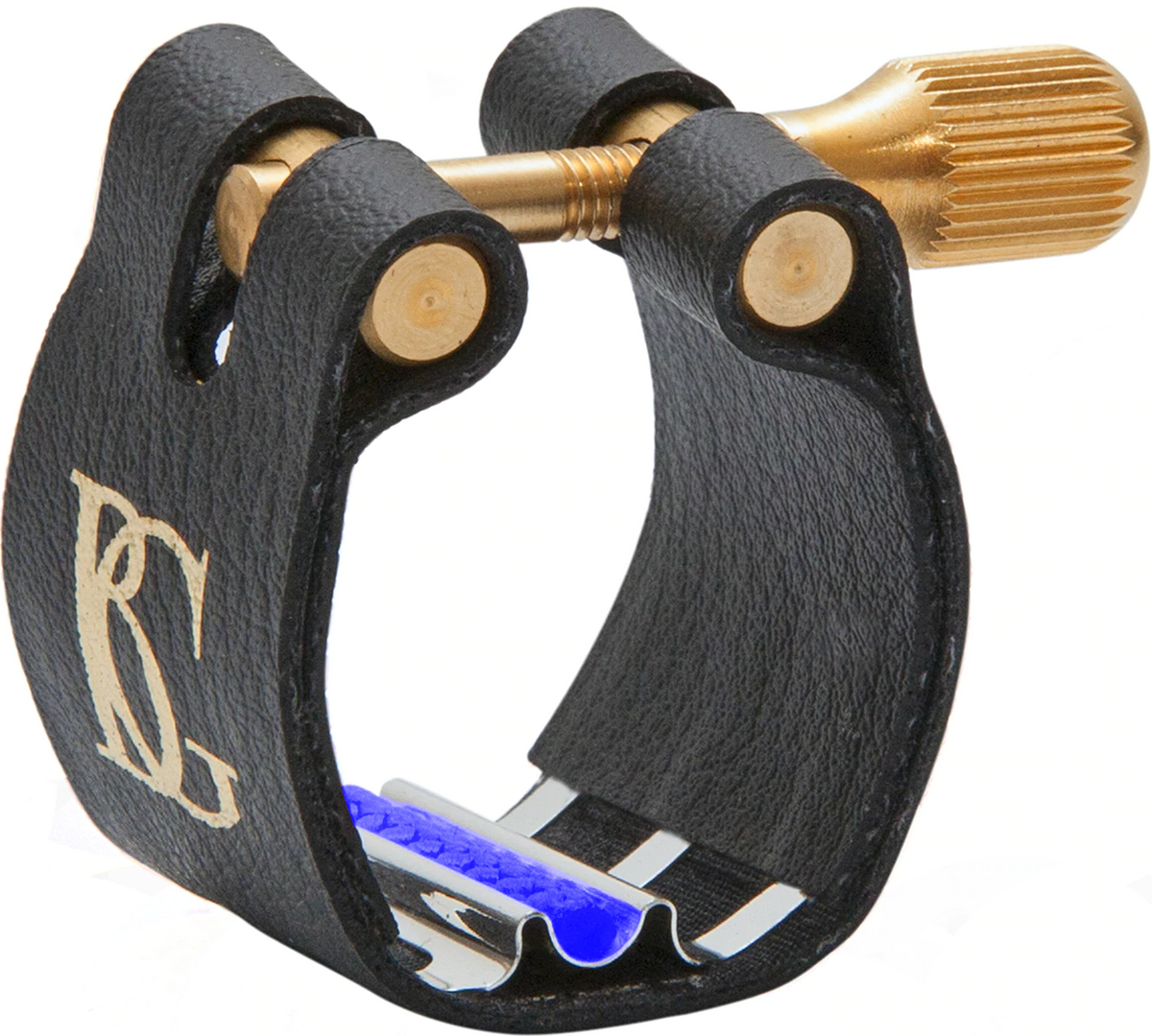 BG Ligature &amp; Cap Alto Sax, Revelation Silver Jazz, Meyer Ebonite MP, Silver Plated Support, Blue Sling