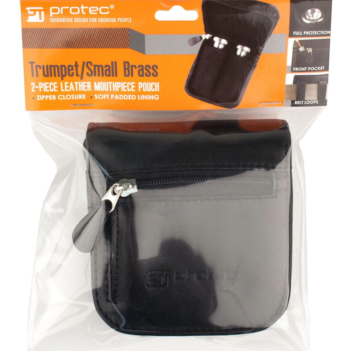 PROTEC Trumpet 2pc Leather Mouthpiece Pouch