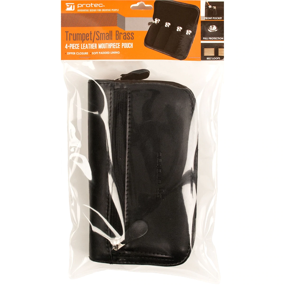 PROTEC Trumpet 4pc Leather Mouthpiece Pouch