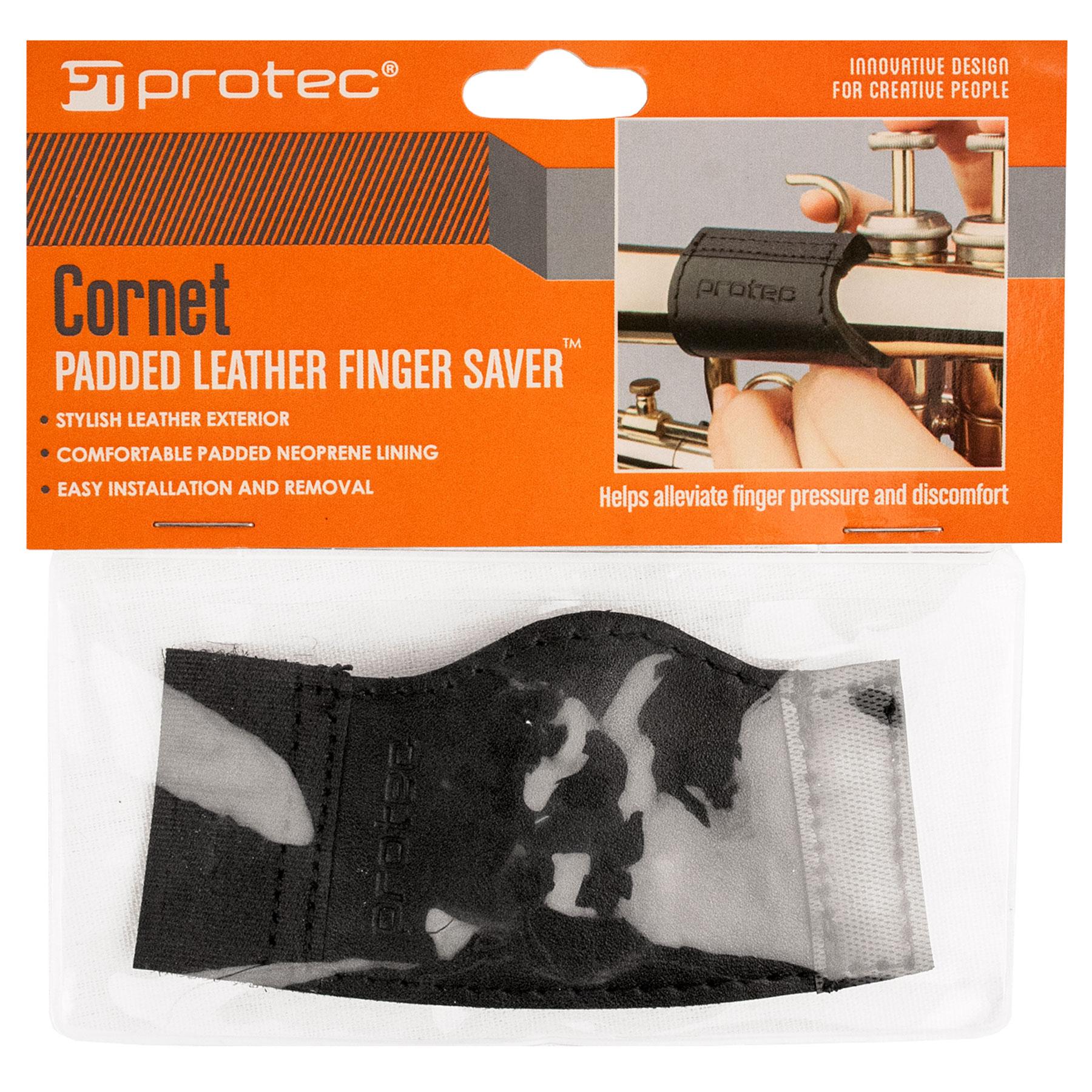 PROTEC Cornet Padded Leather Finger Saver