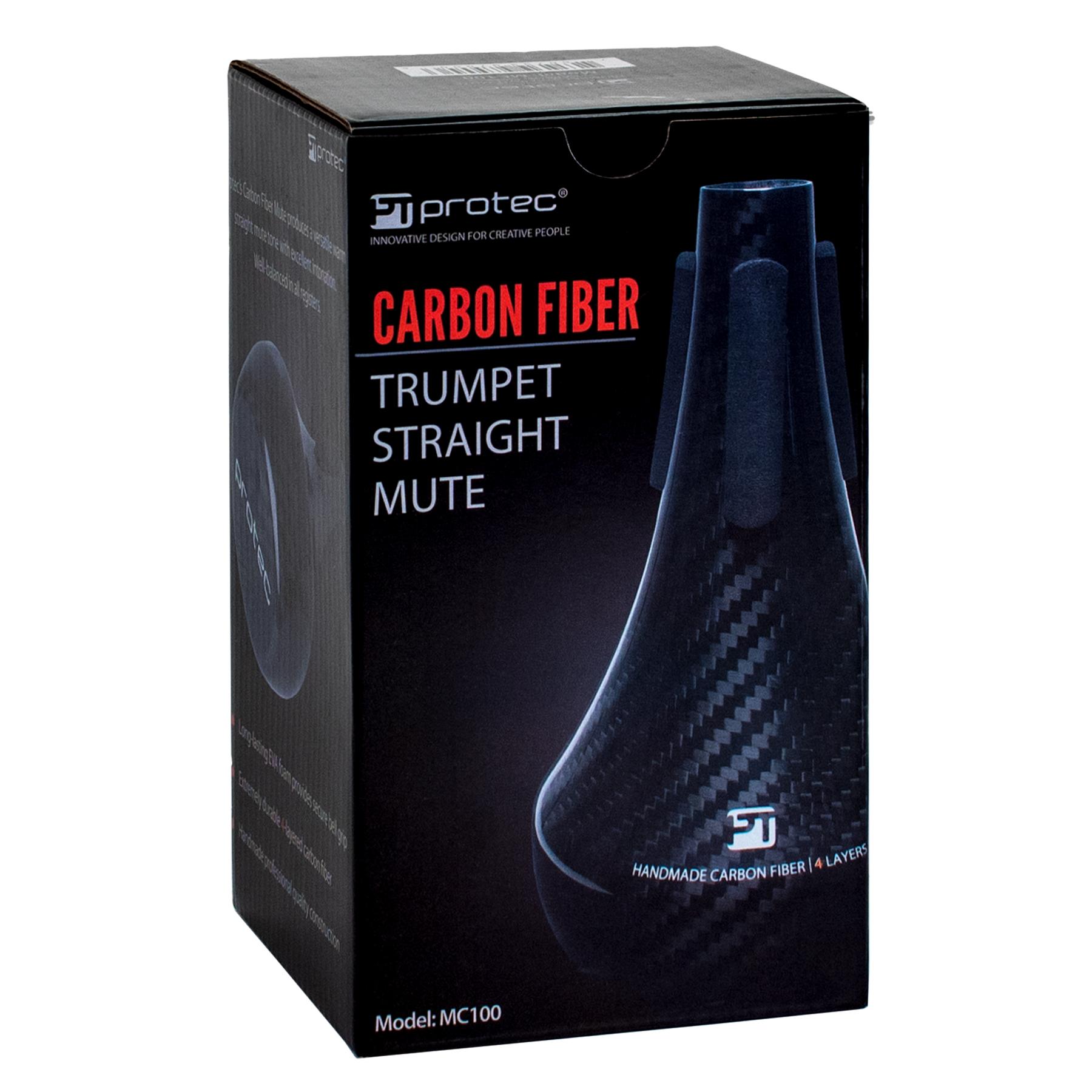 PROTEC Trumpet Mute Straight, Carbon Fibre