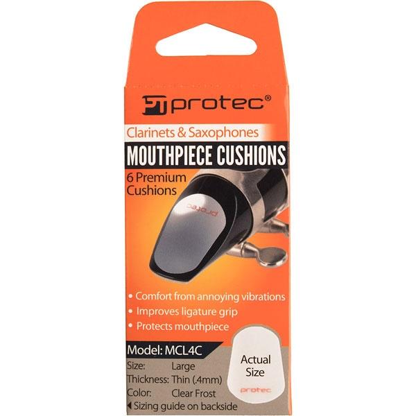 PROTEC Mouthpiece Cushion, 0.4mm, 6pc, Clear