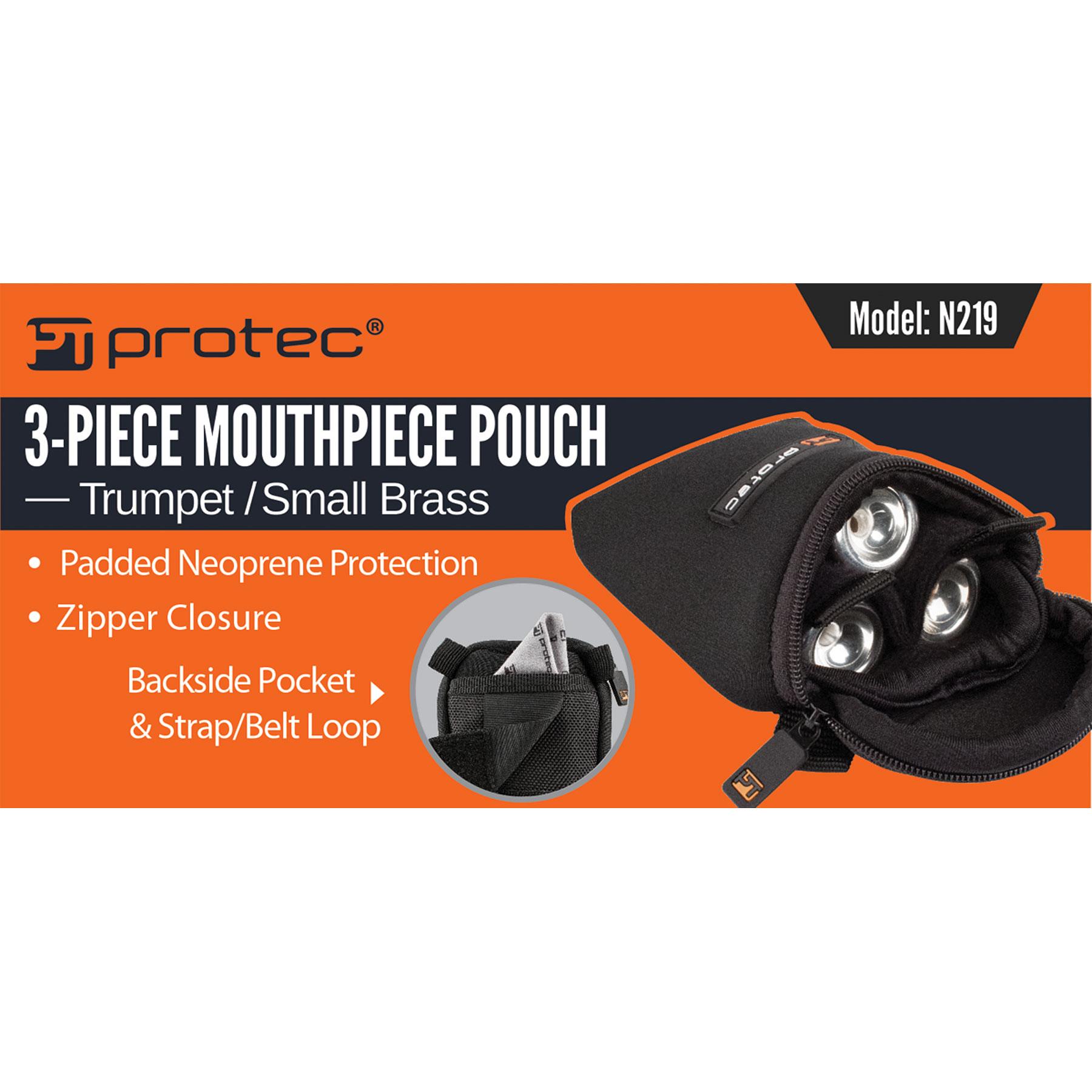 PROTEC Neoprene 3pc Mouthpiece Pouch - Trumpet