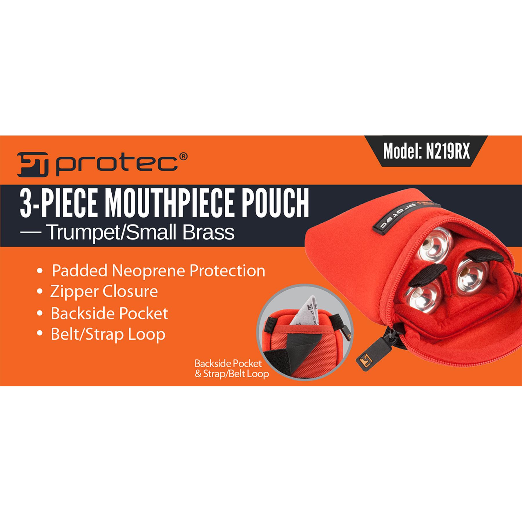 PROTEC Neoprene 3pc Mouthpiece Pouch - Trumpet