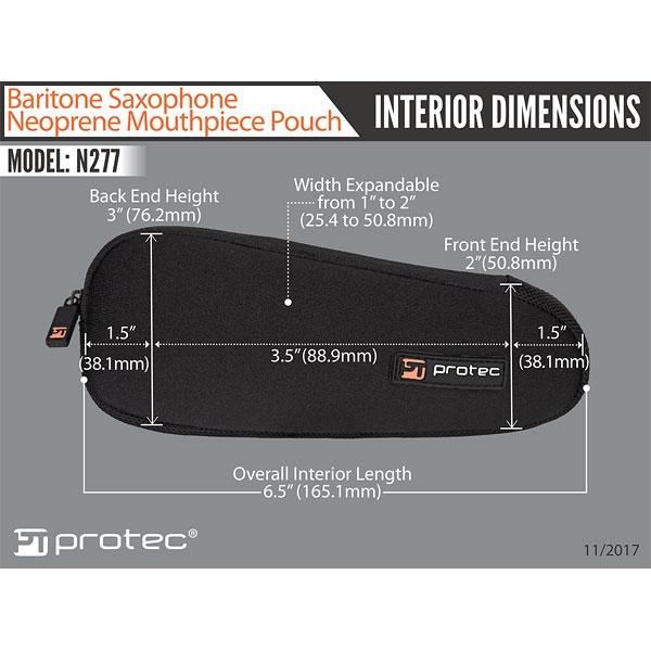 PROTEC Neoprene Mouthpiece Pouch - Baritone Sax