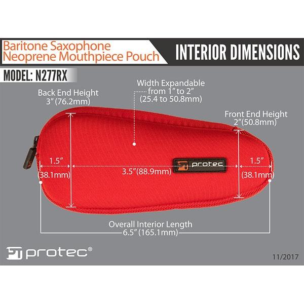 PROTEC Neoprene Mouthpiece Pouch - Baritone Sax