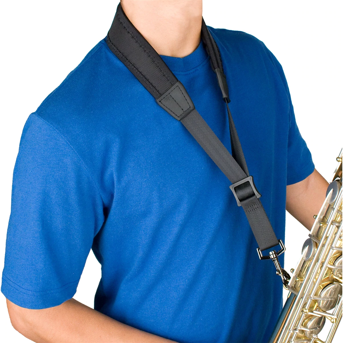 PROTEC Neoprene Sax &quot;Less-Stress&quot; Neck Strap w/ Metal Snap