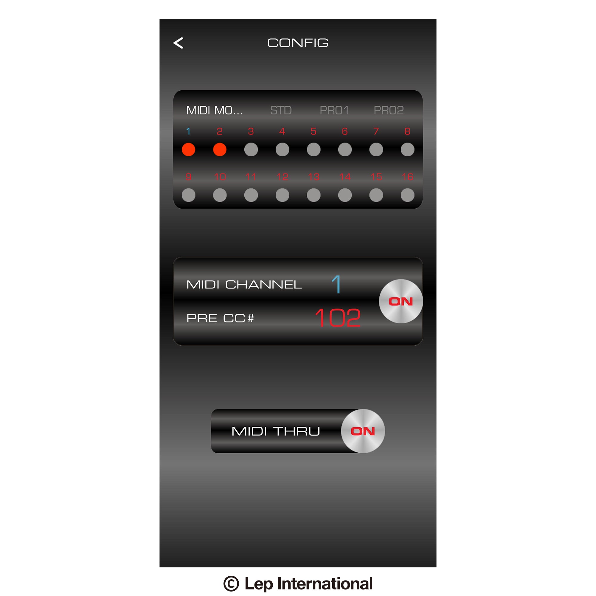 One Control Crocodile Tail Loop Wing 10-Loop + Midi Programmable Switcher