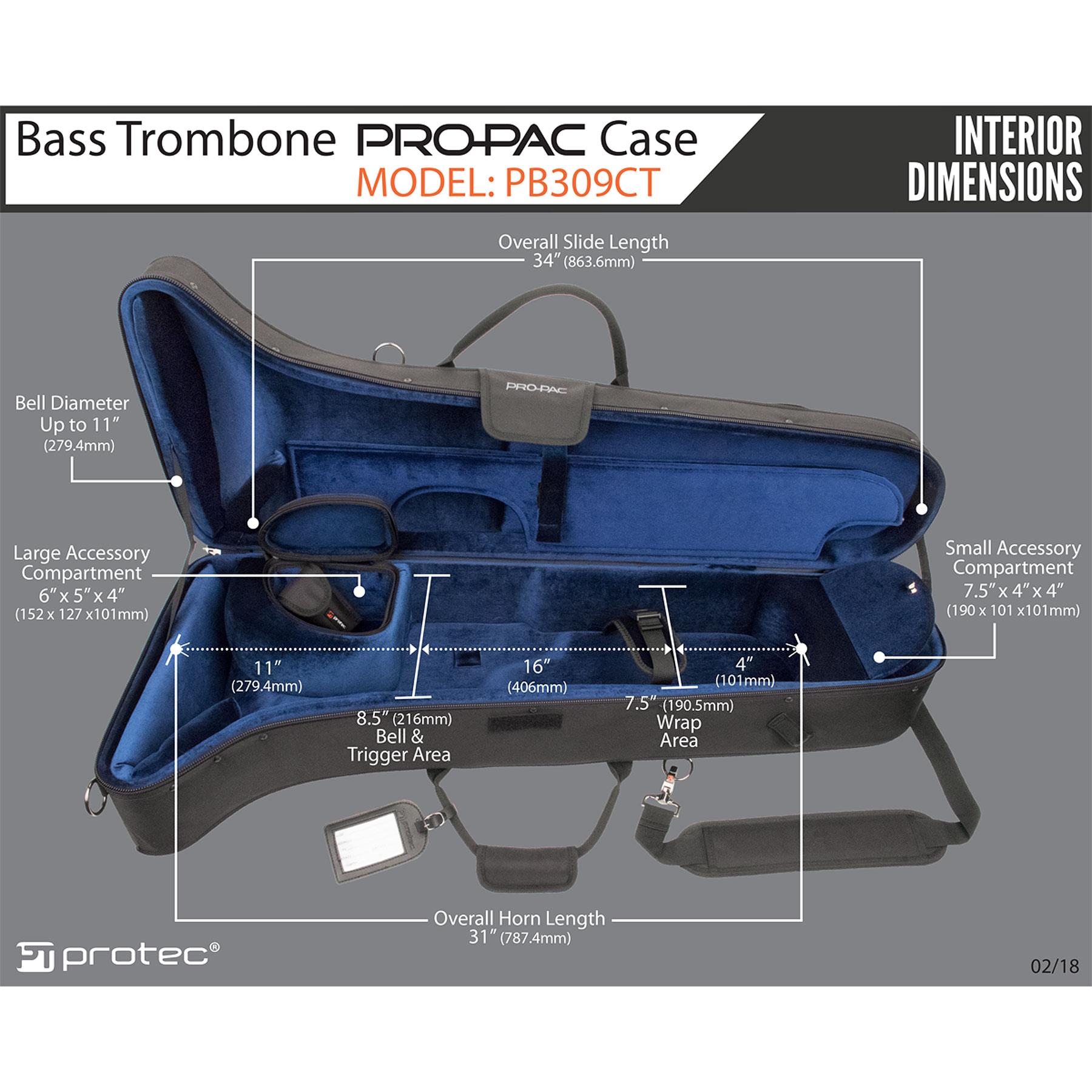 PROTEC Cont. Bass Trombone Pro Pac