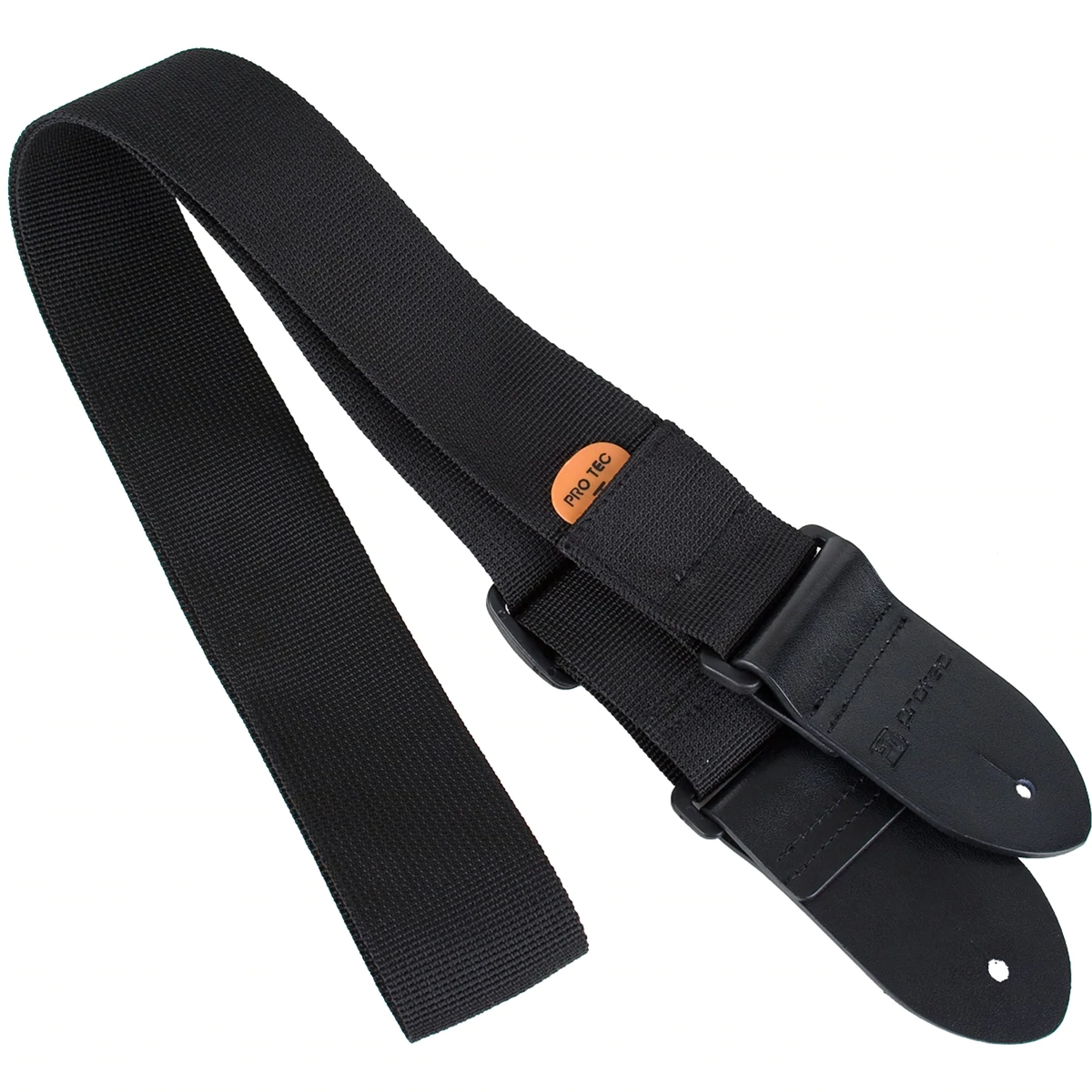 PROTEC Guitar Strap Nylon w/ Pick Pocket & Leather Ends