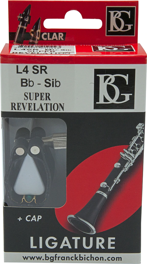 BG Ligature & Cap Bb Clarinet, Super Revelation, Gold Plated Support, Green Sling