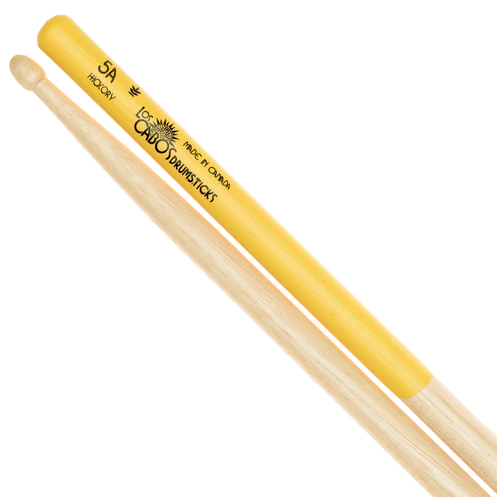 Los Cabos White Hickory &#39;Yellow Jacket&#39; Drumsticks - 5A