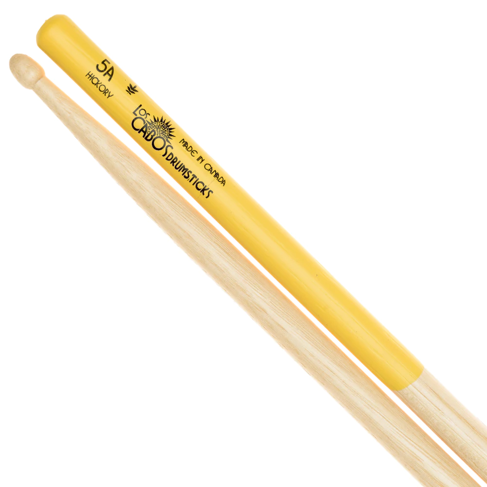 Los Cabos White Hickory 'Yellow Jacket' Drumsticks - 5A