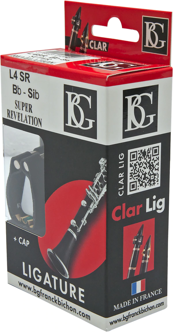 BG Ligature & Cap Bb Clarinet, Super Revelation, Gold Plated Support, Green Sling